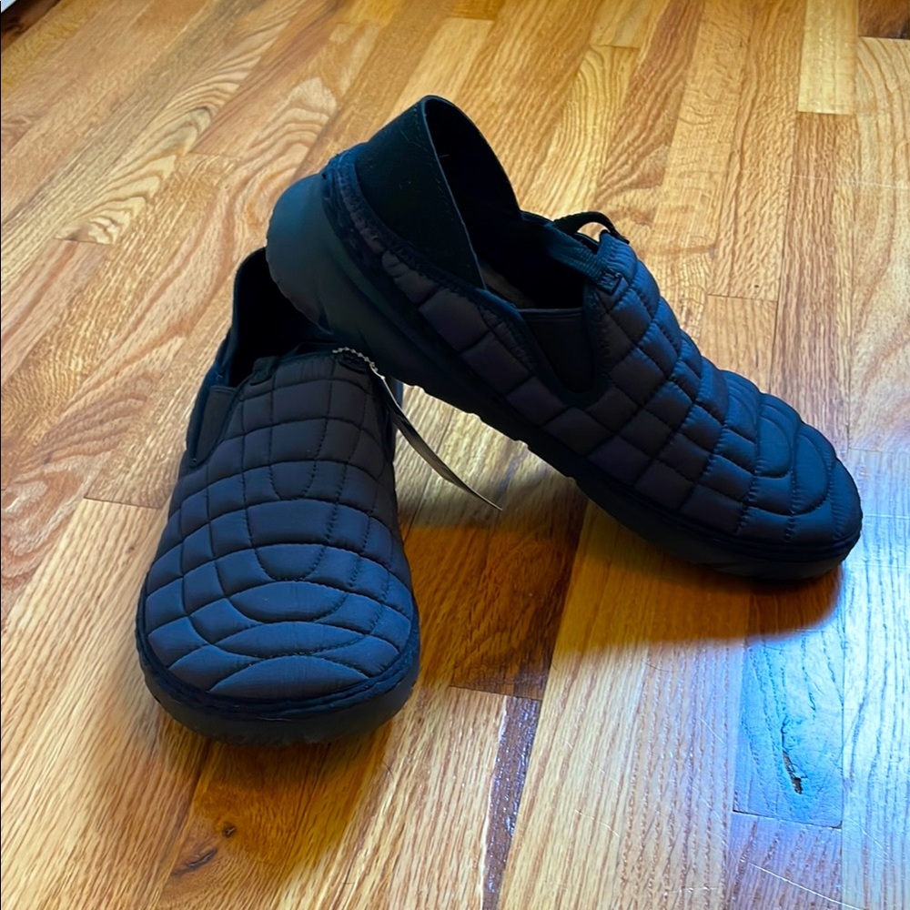 Merrell Black Quilted Slip-On Loafers